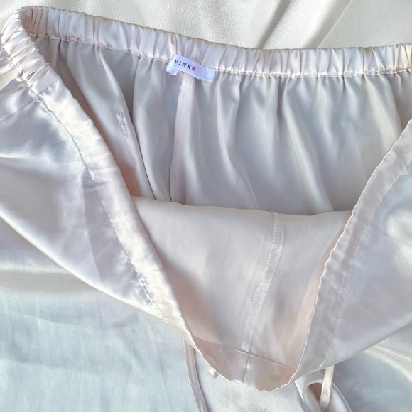 Victoria’s Secret PINK coquette baby pink satin pj set - Picture 7 of 9